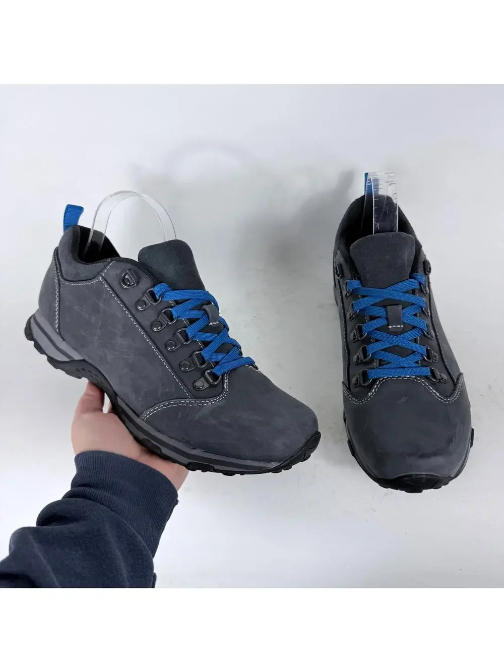 L.L.Bean Trail Mountain Hiking Shoes Men's 10 Gray Leahter Lace-Up Outdoor